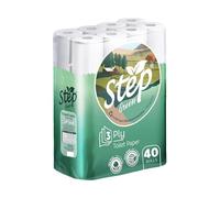 Step 100% Recycled 120 Rolls Quilted Toilet Tissue - Ultra-Soft, Strong, and Sustainable 3-Ply Toilet Paper - Bulk Pack (120)