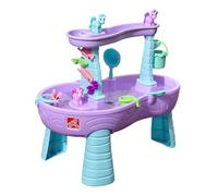 Step2 Rain Showers & Unicorns Kids Water Tables, Outdoor Toddler Activity Table, Ages 2 - 10 Years Old, 12 Piece Water Toy Accessories Table, Blue & Purple