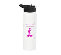 Step Aerobics Queen Instructor Fitness Exercise Workout Stainless Steel Insulated Water Bottle