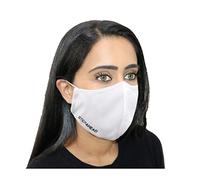 Step Ahead ® | 10 Pack Triple Layer Cotton White Face Mask (Pack of 10) | Unisex Reusable Fashion Washable | Nano Mesh Water Repellent Layer | Protects from Dust, Pollution, Droplets | UK Seller