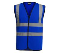 Step Ahead Hi Vis Vest High Visibility Reflective Safety Waistcoat for Men & Women - Durable Lightweight Workwear, EN ISO 20471 Certified, Ideal for Construction & Outdoor Use