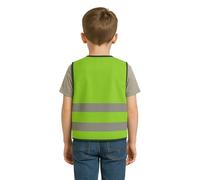 Step Ahead Kids Hi-Vis Safety Infant Vest - High Visibility Reflective Waistcoat for Children Boys & Girls Safety Vest with Back Side Custom Print (NO PRINT, GREEN, 2-3 Year)