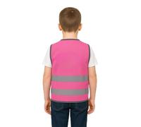 Step Ahead Kids Hi-Vis Safety Infant Vest - High Visibility Reflective Waistcoat for Children Boys & Girls Safety Vest with Back Side Custom Print (NO PRINT, PINK, 0-1 Year)