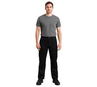 Step Ahead Mens Premium Combat Cargo Workwear Trousers Kneepad Pockets (Black, 36R)
