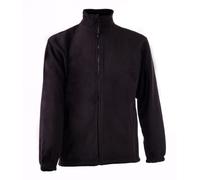 Step Ahead Premium Full Zip Polar Fleece Casual Workwear Jacket (Black, 2XL)