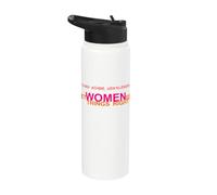 Step Aside, Gentlemen. Let Women Set Things Right. LUV Quote Stainless Steel Insulated Water Bottle
