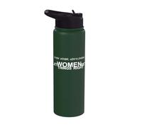 Step Aside, Gentlemen. Let Women Set Things Right. Quote Stainless Steel Insulated Water Bottle