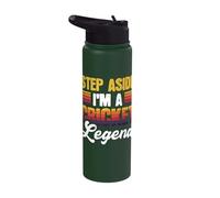 Step Aside I'm a Cricket Legend Stainless Steel Insulated Water Bottle