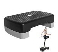 Step Bench for Aerobics - Free Non-Slip Mat, Exclusive Training | Fitness Stepper, Height Adjustable Workout Step for Workouts - Fitness Equipment 45cm pa