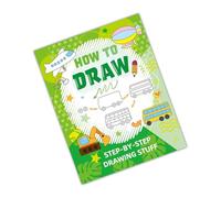 Step-by- Drawing Book Easy to Draw Lovely Animal-Themed Coloring for Mindfulness Practice Stress Reduction Early Learning Coloring -by- Drawing for Kids Easy to Draw