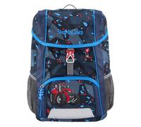 Step by Step 13L Kids Backpack Set with Seat Cushion, Ergonomic Mini Satchel with Removable Chest Strap for Nursery, Preschool and Leisure, Tractor Freddy - Blue, S, Modern