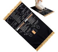 Step By Step Educational Devotion Mats, Cultural Heritage Carrier, 68x110cm, Prayer Rug, Thin Prayer Mat, Beginner Friendly Design, For Converts Travelers Students Parents Home Travel