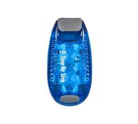 Step by Step LED Safety Clip Light Blue Reflective Waterproof 3 Light Modes Clip On 3 Settings for Better Visibility in the Dark, blue