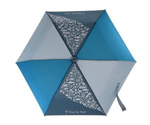 Step by Step Magic Rain Effect Umbrella Blue