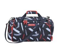 Step by Step Sports Bag with Wet Laundry Compartment, Removable Shoulder Strap, Adjustable Shoulder Strap, from 1st Class, 13L, Sports Car Mick - Grey/Red