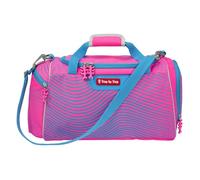 Step by Step Sports Bag with Wet Laundry Compartment, Removable Shoulder Strap, Adjustable Shoulder Strap, from 1st Class, 13L, Hummingbird Kaja - Blue/Pink