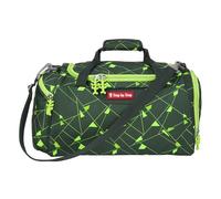 Step by Step Sports Bag with Wet Laundry Compartment, Removable Shoulder Strap, Adjustable Shoulder Strap, from 1st Class, 13L, Dino Night Tyro - Green