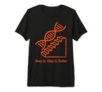 Step by Step to Better DNA Staircase Design Premium T-Shirt