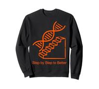 Step by Step to Better DNA Staircase Design Sweatshirt