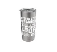 Step by Step we March to The Rhythm - Marching Band Stainless Steel Insulated Tumbler