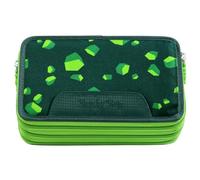 Step by Step XXL pencil case "Dino Targo", 43 pieces, green, pre-stocked with writing utensils, for boys from 1st grade, order in the school bag, suitable for school bag