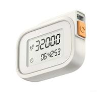 Step Counter 3D Pedometer for Walking Running - Simple Button Reset Device for Elderly Women Men - Compact 6x1.8x8cm