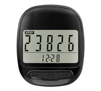 Step Counter Clip - Mile Trackers, Large Digital LCD Simple Pedometer,Step Counters for Seniors, Portable Odometer Pedometer for Walking Steps and Miles, Fitness Recorder