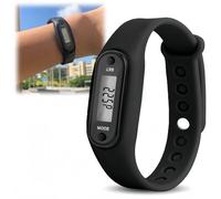 Step Counter for Walking,Step Counter Watch,Digital Lcd Watch,Run Steps Walking Distance Calorie Counter,Durable Watches for Women Men,Sports Wristwatch,Electronic Student Silicone Watches (Black)