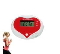 Step Counter | with Clip Accurate Electronic Portable Heart Shape | Simple Pocket Pedometer - for Women Men Kids Seniors Running Hiking Fitness Outdoor Workout
