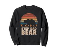 Step-Dad Bear Vintage Retro StepDad Father's Day 1 Cub Kid Sweatshirt