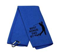 Step Dad Golf Towel Embroidered Golf Towel Gift Golf Father Gift Golf Towel Gift Best Bonus Dad by Par Golf Towel (Best Bonus Dad T)
