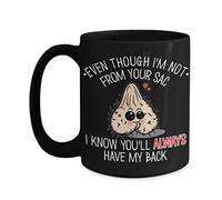 Step Dad Mug Even Though Im Not from Your Sac Hilarious Fathers Day Idea for Stepdad from Stepchild Funny Wrinkly Ball 11 or 15 oz Black Bonus Dad Ceramic Sarcastic Novelty Joke Coffee Cup for Men Him