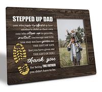 Step Dad Picture Plaque, Thank You for Being the Father You Didn't Have to Be, Wood Plaque Sign for Stepped Up Dad, Father's Day Gift