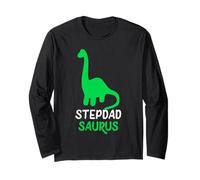 Step-Dad-Saurus Dino Dinosaur StepDadSaurus Cool Stepdad Long Sleeve T-Shirt