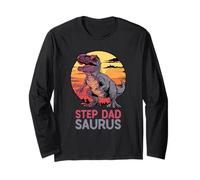 Step-Dad-Saurus T-Rex Dinosaur StepDadSaurus Stepdad Trex Long Sleeve T-Shirt