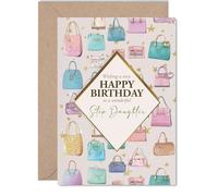 Step Daughter Birthday Card, Luxury Handbags