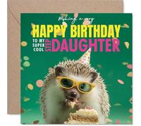 Step Daughter Birthday Card, Spike-tacular Cake