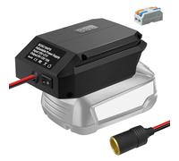 Step Down Battery Adapter for Bosch PBA Home and Garden 18 V to 12 V Power Wheels, 5 V-13 V Buck Converter Regulator Buck Converter, DIY Converter Power Station with Cigarette Lighter for RC Car