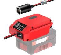 Step Down Converter for Einhell 18 V to 12 V Power Wheels Battery Adapter | For Parkside 20V battery. Output 5V-13V adjustable with cigarette lighter connection. Perfect for car, robotics, LED