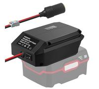 Step Down Converter for Parkside 20 V to 12 V Power Wheels Battery Adapter, 5 V-13 V Buck Converter Regulator Buck Converter, DIY Charger Converter Power Station with Cigarette Lighter for RC Car