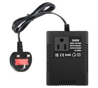 Step Down Transformer US to UK, 300W Step Down Power Voltage Converter Transformer (UK Plug) 220v/240v to 110v/120v, Intelligent Efficient Travel Power Adapter for Power Bank, WIFI, POS Machine