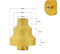 Step Drill Bit 20-35-50mm Straight Flute Milling Cutter for Metal, Wood, Aluminum Sheets, Gold Colored Emery Hole Opener Tool