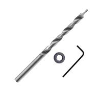 Step Drill Bit Countersink, 9mm HSS Hex Shank, 175mm Long, for Wood & Plastic, with Stopper & Wrench (9.0mm Round Shank Tungsten Carbide)