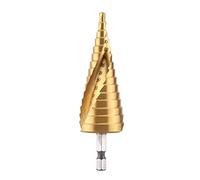 Step Drill Bit High Speed Steel Cone Drill Bit Titanium Coated Spiral Flute Hex Shank 4-32mm