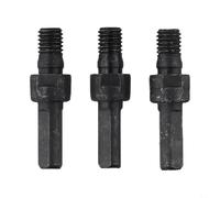 Step Drill Bit with Beveling Chamfer for Smooth and Accurate Drilling in Wood Aluminum and Marble Featuring Thread Options and Adapter Rods (3pcs rod)