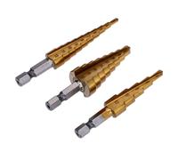Step drill HSS titanium-coated 3-20mm 3-part