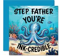Step Father Birthday Card, Youre Ink Credible