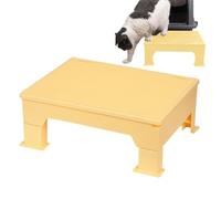 Step for Crate - Raised Step Stool for Cats - Anti-Trace Step with Adjustable Height and Filter Grid for Apartment Patio Living Room Balcony Indoor