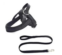 Step-in Dog Harness and Leash Set, Soft Mesh No-Chock Reflective Breathable Easy Walk Escape Proof Vest Harnesses with Safety Buckle for Small Medium Dogs, Cats, Puppies,B-XXS