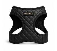 Step in Dog Harness, Lightweight Breathable Mesh Soft Padded Pet Vest, Vegan Leather, Choke-Free Escape-Proof No-Pull Harness for Small Medium Dogs (Black, Small)